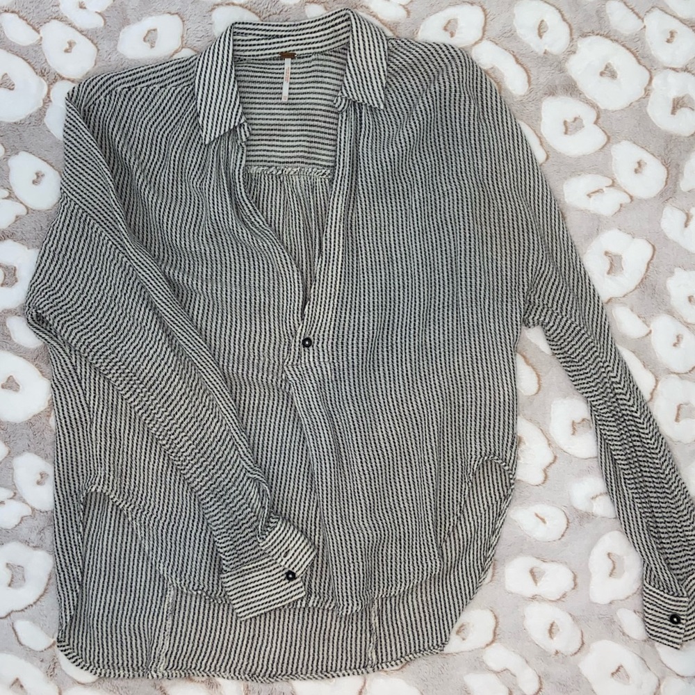 Striped freepeople blouse